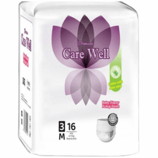 Carewell Baby Pants Diapers Medium 16pcs