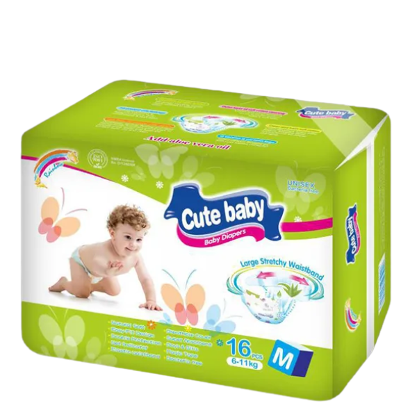 Cute Baby Diaper Tape Medium 16pcs 1 Cute Baby Diaper Tape Medium 16pcs