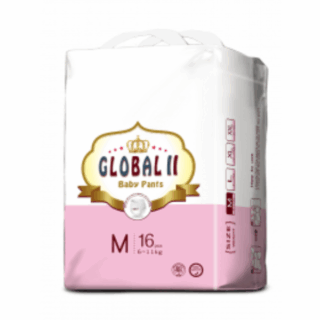 Global Baby Diaper Pants Medium 16pcs