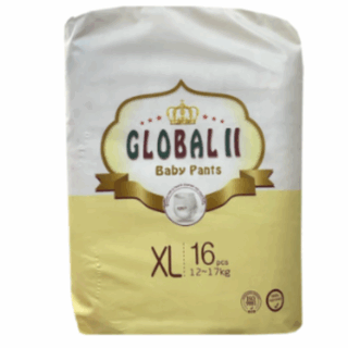 Global Baby Diaper Pants XLarge 16pcs