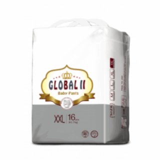 Global Baby Diaper Pants XXLarge 16pcs