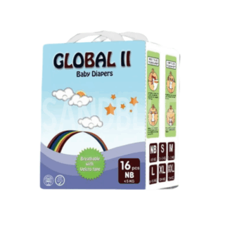 Global Diapers New Born 16Pcs Pack