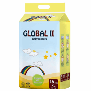 Global II Baby Diapers 16pcs XL
