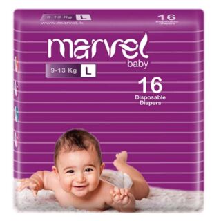 Marvel Baby Diapers Large 16pcs
