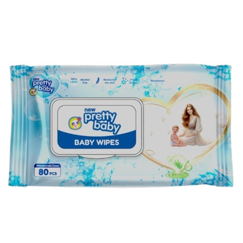 Pretty Baby Wet Wipes 80Pcs 1 pretty baby wipes 80pcs momcave.lk