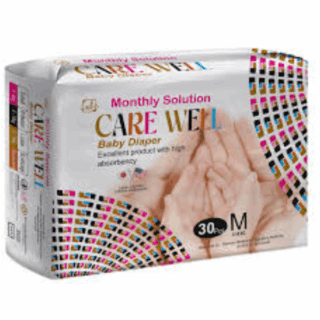 Carewell Baby Tape Diapers Medium 30pcs