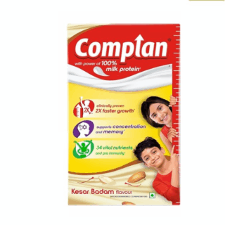 Complan Nutrition Drink Powder for Children Kesar Badam Flavour 500 g