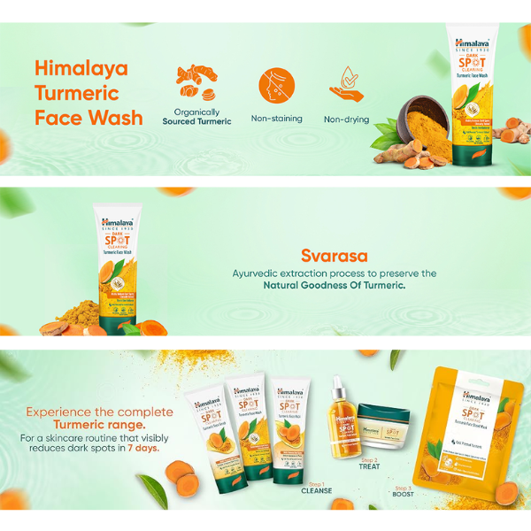 Himalaya Dark Spot Clearing Turmeric Face Wash