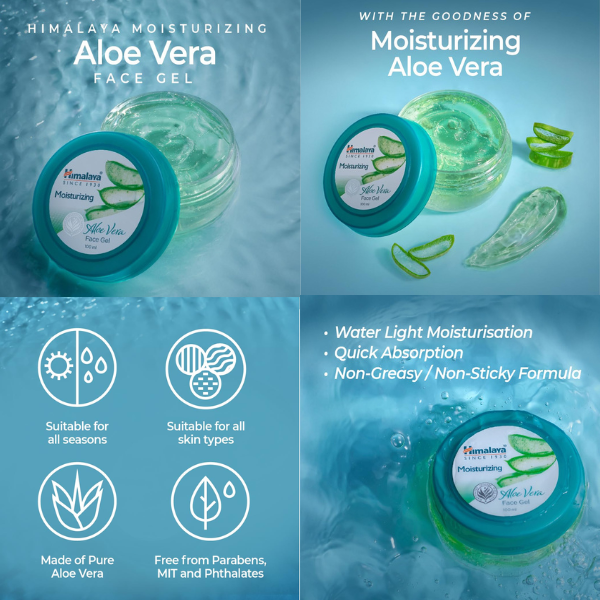 Himalaya Moisturising Aloe Vera Face Gel 100ML Green post