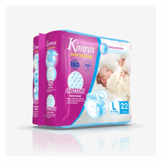 Kimrox Baby Diapers 22PCs Large