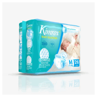 Kimrox Baby Diapers 26Pcs Medium