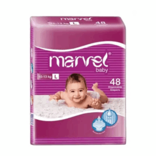 Marvel Baby Diapers Large 48 Pcs