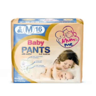 Mum Me Baby Pants Diapers Medium 16 Pcs