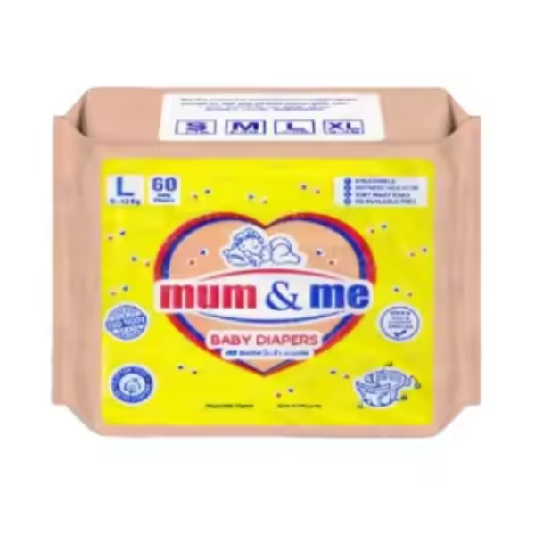 Mum and Me Baby Diaper L 60 (Large Baby Pasting) 3 Mum and Me Baby Diaper L 60 Large Baby Pasting