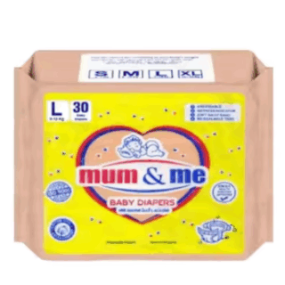 Mum and Me Baby Diaper Large 30 L Baby Pasting
