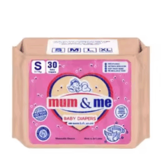 Mum and Me Baby Diaper Small 30 Pack Small Baby