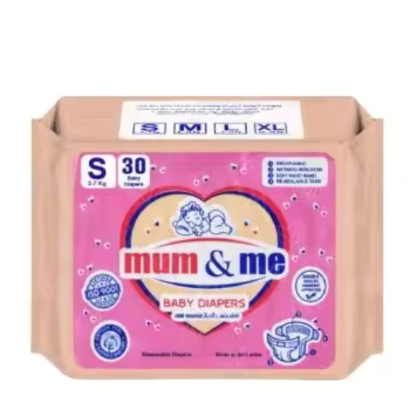 Mum and Me Baby Diaper Small 30 Pack 1 Mum and Me Baby Diaper Small 30 Pack