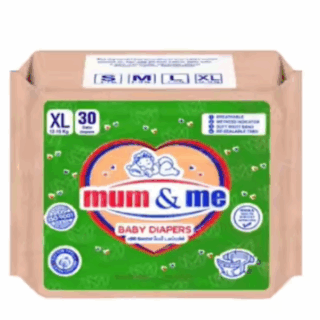 Mum and Me Baby Diaper XL XL Baby Pasting 30 Pack