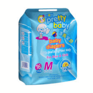 Pretty Baby Tape Diapers Medium 16pcs