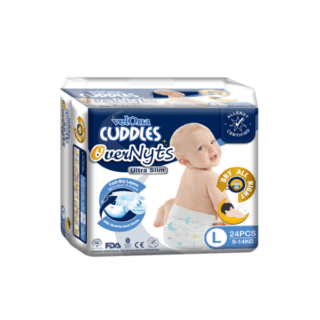 Velona Cuddles Overnyt Tape Diaper Large 24PCS