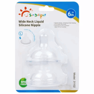 Sundelight Wide Neck Liquid Silicone Nipple