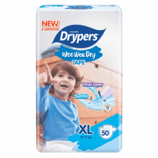 Drypers Wee Wee Dry Disposable Baby Diapers Extra Large 50pcs