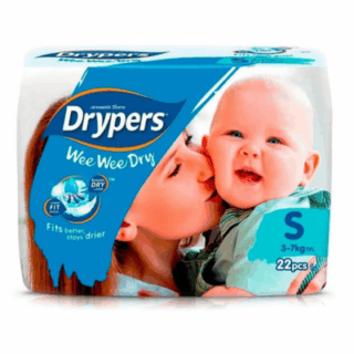 Drypers Wee Wee Dry Disposable Baby Diapers Small 22pcs