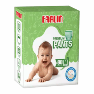 FARLIN Disposable Pants 80 PCS MEDIUM Size Double Absorbent Layer Wetness Indicator