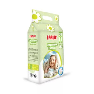 FARLIN Disposable Baby Diapers 58 PCS SMALL Size Leak-Proof Adjustable Fit Diaper 3 Farlin diaper Small 58pcs