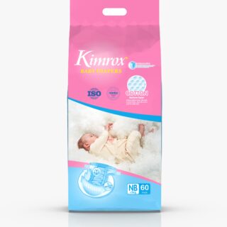 Kimrox Baby Diapers 60PCs New Born momcave lk