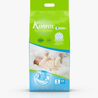 Kimrox Baby Diapers 58PCs Small